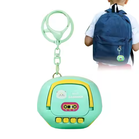 Voice Recorder Keychain Cartoon Design Audio Keychain Secret Recorder for Spying Listening Meeting L