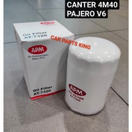 (100% ORIGINAL ) APM OIL FILTER CANTER 4M40 PAJERO V6 ( ME013343 )
