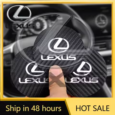 2026 Hot Interior Stickers 2Pcs Car Coasters Water Cup Mats Waterproof Slot Pads For Lexus IS250 IS2