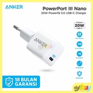 Sr34# Wall Charger Anker PowerPort III Nano 20W USBC Fast Charging