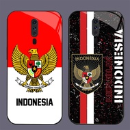 GK-30 Fc Foot Ball Club Indonesia Glass Casing for OPPO Reno A9X A9 A5 2F F11 2Z 2019 2020 Pro