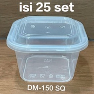 PROMO THINWALL DM 150 ML SQUARE MINI - 150ML SQ Mini - ISI 25 Set