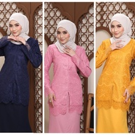 Set Wanita Kurung Moden Dalia Lace  - Baju Muslimah Fesyen, Majlis & Raya