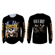 [Riashop] GUNS N ROSES Men's Long Sleeve T-Shirt | Longsleeve T Shirt GUNS N ROSES Full Print - FS