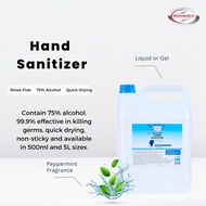 BIOMEDICO Hand sanitizer 5L - 75% alcohol Gel or Liquid