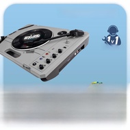 Reloop Spin Professional แบบพกพา Scratch Dj เครื่อง 7 นิ้ว สีดำ ผ้าไวนิล พร้อมแผ่นกันรอยขีดข่วนรวมเก