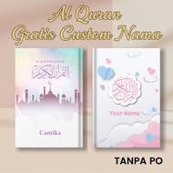 Custom Quran Free Write Name Cover Size A5 A6 Translation Word Tajweed Color Block Children's Gift