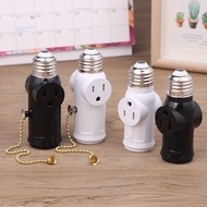【SEBG】 US Plug To E26 Bulb Adapter Lamp Holder Socket with Pull Chain Hot