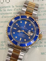 🌈🌈新返貨品🌈🌈 Vintage Rolex Submariner 16613💙🤍💙有出世紙💙💙原裝T25藍圈藍面💙💙經典金剛潛水系列🌈 連原裝勞力士金鋼潛水帶🌈💙市場熱賣 潮格之選😎😎KCB10(旺