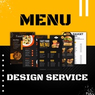 Servis Design Menu | Menu Design Service | Servis Design Murah | Graphic Design Menu Custom Order In 24 Hours