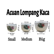 (6pcs)Acuan Kuih Lompang Kaca Cawan Apam / Kosui / Nona Manis Floral Ceramic Tea Cup/ Acuan Lompang 