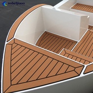 NOBELJIAOO 58x2400x5mm Self-Adhesive EVA Foam Boat Marine Decking Sheet Flooring Faux Teak Striped Yacht Mat Decking Boat EVA Foam Floor Mat J5S7
