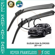 Wiper Frameless Suzuki SX4/SX4 X-OVER/SX4 S-CROSS/SX4 CROSS FACELIFT Wiper Frameless Full Karet