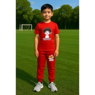 MERAH Children's Set of T-shirts and Jogger Racing Sacks for the Republic of Indonesia 80, August 17