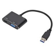Converter 10 to USB3.0 Mac.os8/Audio/win7 HDtv Drive-Free & VGA Support 3.5 HD 9WC0