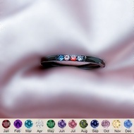 European American Mother's Day Valentine's Day Niche Birthstone Inlaid Stone Ring Ring December Birt