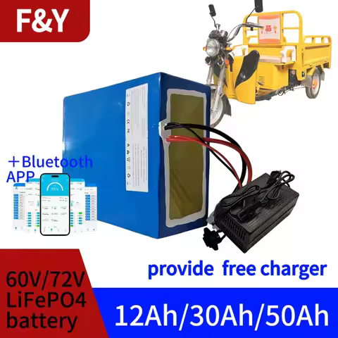 F&Y 72V 5000W Battery 30Ah 50Ah 60V 12Ah 30Ah 50Ah Lithium Ion for 800W 10KW 14KW Two-Wheeler Cityco