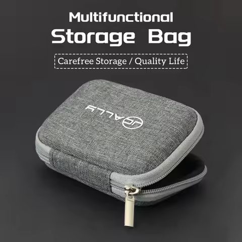 JCALLY Earphone Bag High Quality EVA Portable Storage Case Drop Resistant Dust-Proof Case Multi-Func
