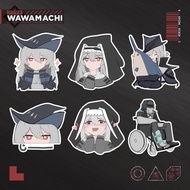 Arknights Seaborn Collection 1 waterproof sticker x6  - creator wawamachi.