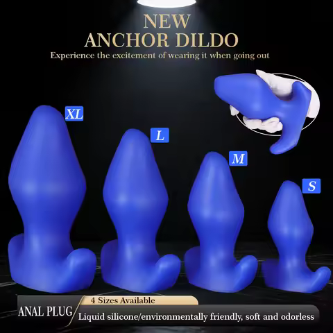 Wearable Anti Drop Anal Plugs Dilator Prostate Massage Liquid Silicone Huge Butt Plug Anal Training 
