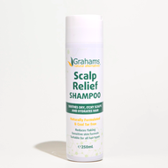 Grahams Natural Scalp Relief Shampoo 250ml (exp: 10/2027 ). For dry itchy & flaky scalps.