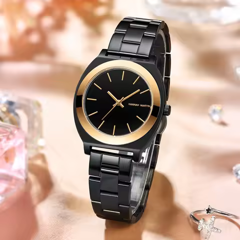 Hannah Martin 2022 Fashion Ladies Japanese Movement Waterproof Simple Elegant Stainless Steel Quartz