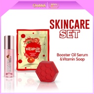 OHANA Skincare Set Booster Serum (10ml) + Vitamin Soap (17g) Dry Skin | Sensitive Skin | Whitening |