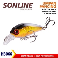 SONLINE - Bait HB066 Length 4.5cm/3.7g Treble Hook Mini Minnow Bait Plastic Material
