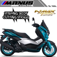 508 NMAX TURBO STRIPING/ STICKER SLIM/ MOTORCYCLE STICKER NMAX TURBO CUTTING STICKER ANTI-FADING STI