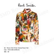 Paul Smith Women's Slim-Fit Satin 'Solarised Flowers' Shirt Code: W1R 319B J10785 25