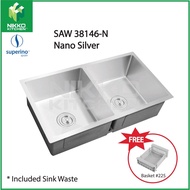 SUPERINO SAW38146 SUS304 Nano Sink + Tap Package