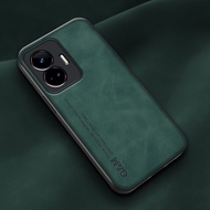 Fashion Soft TPU Shockproof Casing Realme GT Neo5 SE 5G Skin Feel PU Leather Back Cover GT Neo 5 SE 