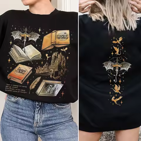 The Bat Boys Velaris Two Sided Sweatshirt Fan Of ACOTAR Series Book Lover Sweater Long Sleeve Fleece