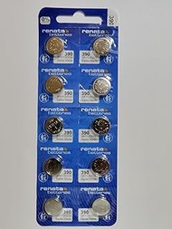 10 x Renata 390 SR1130SW 1.55V Mercury Free Swiss Watch Battery