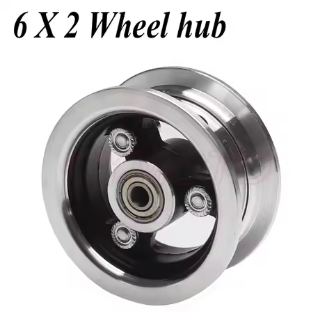 6 Inch Aluminum Alloy Wheel 6X2 Electric Scooter Steel Ring 6x2 Front Wheel Rear Wheel Hub Wheel Rim