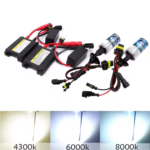 H7 35W 55W H3 H4 H8 H9 H11 HID Xenon Light Conversion Kit Headlight Bulb Slim Ballast 4300K 6000K 80