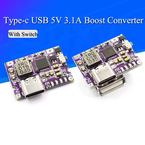 Type-C USB 5V 3.1A Boost Converter Step-Up Power Module IP5310 Mobile Power Bank Accessories With Sw