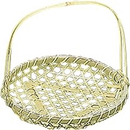 Yamasita Craft 11593380 Basket with Blue Lily, Made in China, Medium 5.9 x 5.9 x 5.9 inches (15 x 15