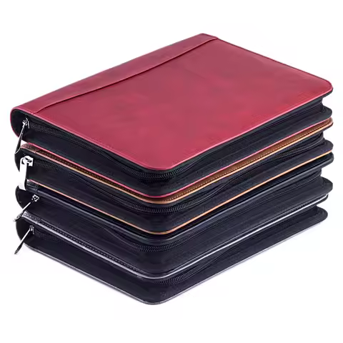 Diary A5 Notebook with Binder Notepad Spiral Journal Calculator Note Book Zipper Agenda Stationery P
