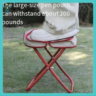 Portable Folding Camping Stool Chair Fishing Stool with Foldable Storage Multi-Functional Mini Trave