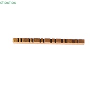 SHOUHMY Brass Guitar Nut, Sturdy Construction Brass Material 12 String Guitar Nut, Premium Pre Slott
