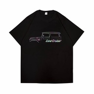 GILAN Unisex Distro T-Shirt Car Print Toyota LAND CRUISER FJ 40 SIDE Automotive