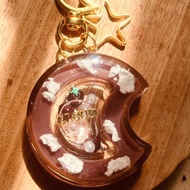 Moon Cloud Shaker Keychain