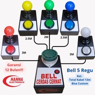 TOMBOL Smart Competition Bell 5 Teams Big Button