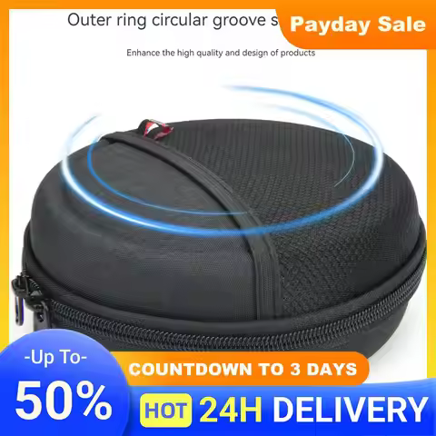 Portable CD Player Bag for 6 Inch CD Player Cable Accessories Travel Carrying Storage Holder with Ne