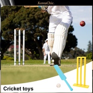 <koreachic> Child-friendly Cricket Set Educational Cricket Toy Kids Cricket Set for Beginners – Bat 