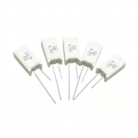 10PCS Vertical Cement Resistance SQM 5W 5% 0.01R 0.1 1 1.5 1.8 2 2.2 3 3.3 4.7 5.1 10 22 33 47 51ohm