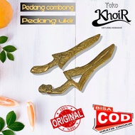 Barang antik Combong Kuningan asli kuno tradisional 2pcs