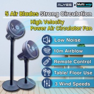 ALYES Air Circulator Crazy Fan Kipas Angin Berdiri Strong Wind Stand Table Adjustable Height