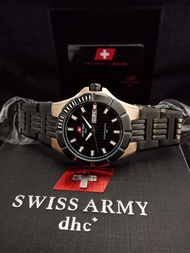 SWISS ARMY DHC+ SA 6127MR ORIGINAL BLACK ROSEGOLD